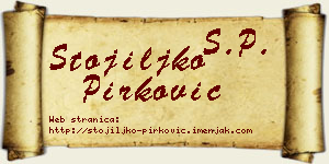 Stojiljko Pirković vizit kartica